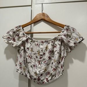 Target Xhilaration Floral Crop Top